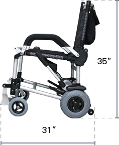 Journey Zinger® Folding Power Chair With Two-Handed Control